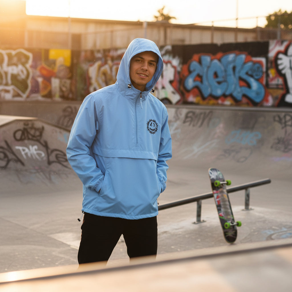 Embroidered Champion Packable Jacket 8cho5inco